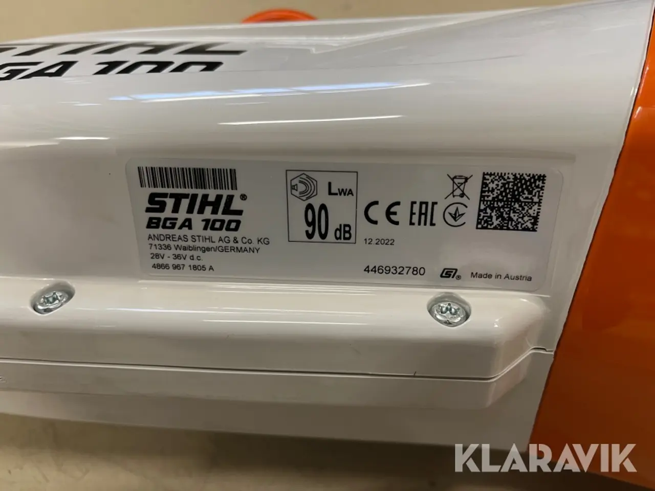 Billede 9 - Løvblæser STIHL BGA 100 batteridrevet