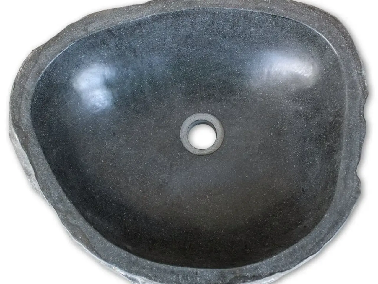 Billede 3 - Håndvask (37-46)x(29-36) cm oval flodsten