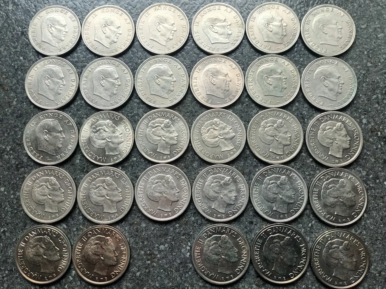 Billede 2 - 5 Kr sæt 1960 til 1988 komplet - 1985 i alt 29 stk