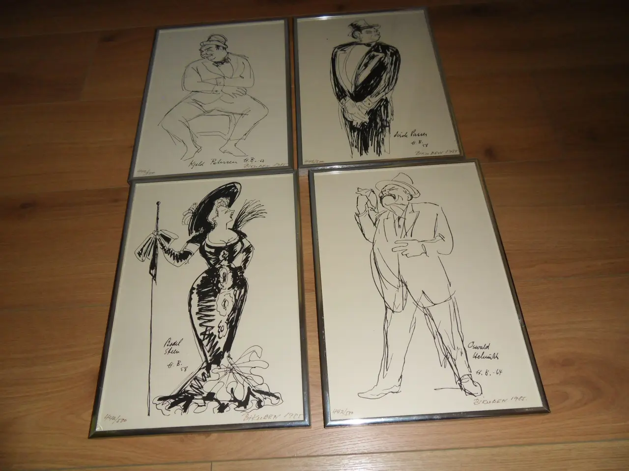 Billede 1 - Hans Bendix. 4 stk. Dirch P. Keld P. Oswald H. Num