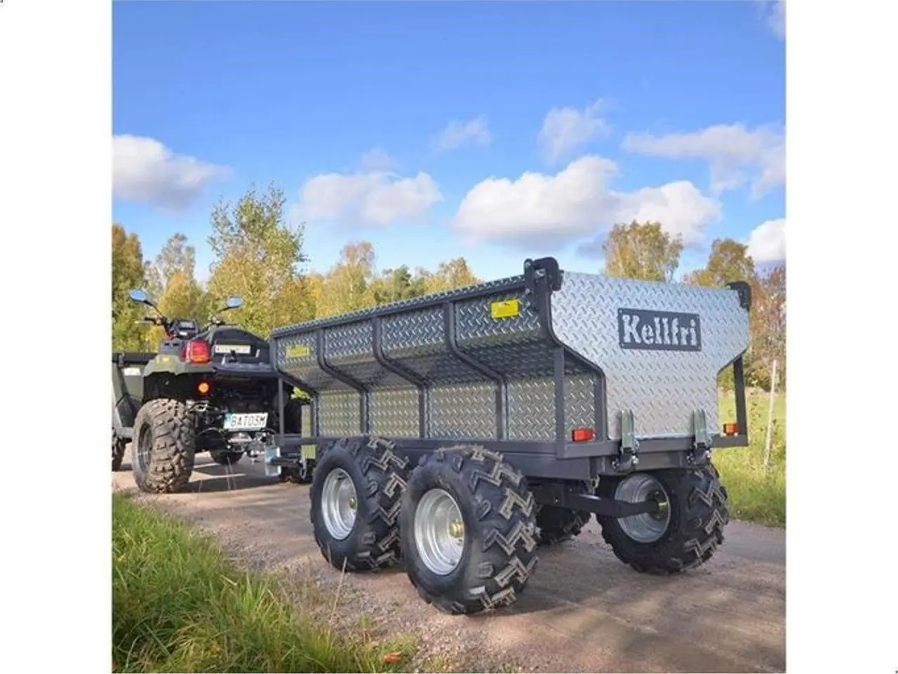 Billede 1 - ATV Tipvogn - 1.420 kg med elhydraulisk tipning