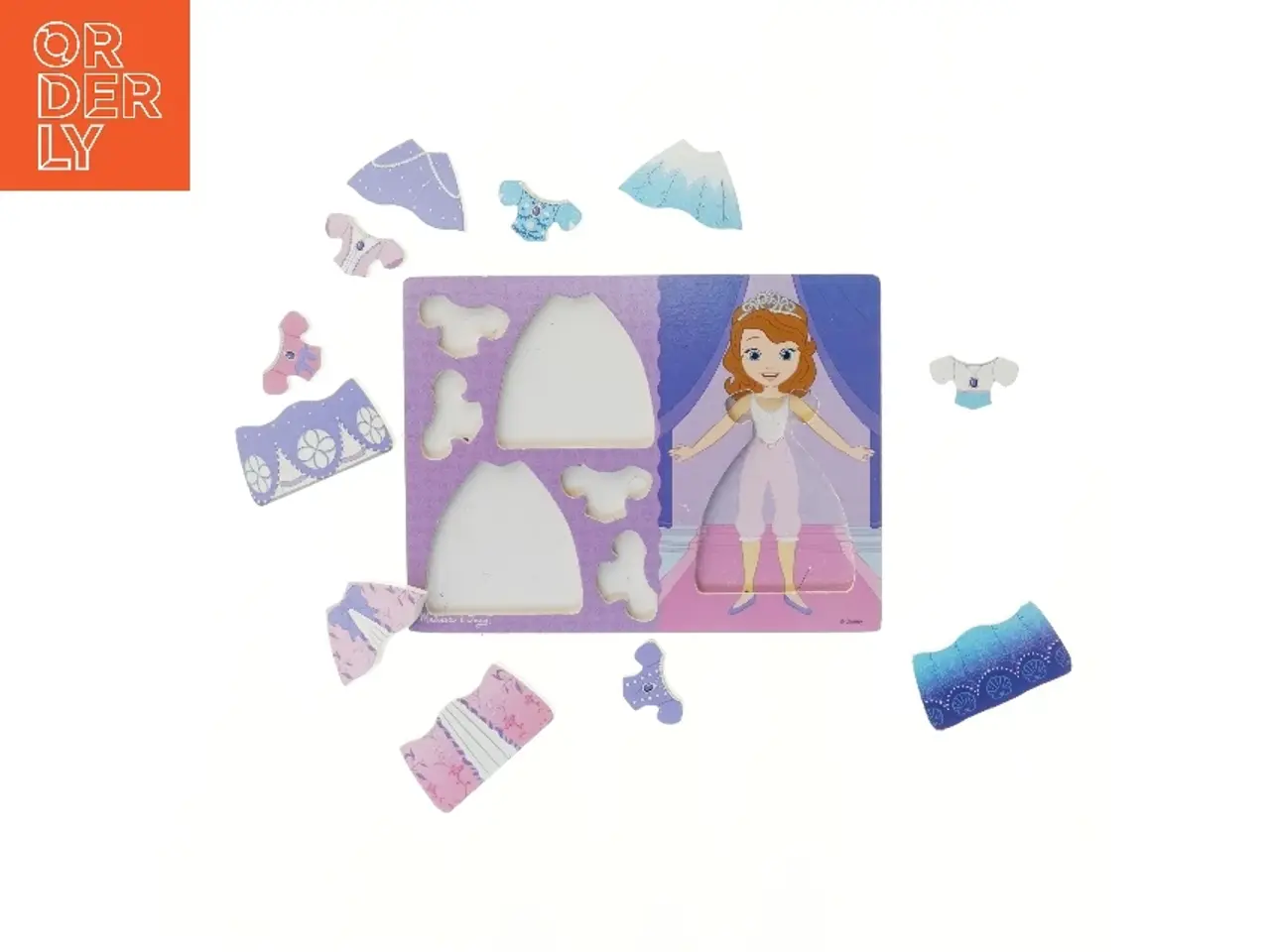 Billede 2 - Disney prinsesse påklædningspuzzle fra Melissa & Doug (str. 30x22,5 cm)