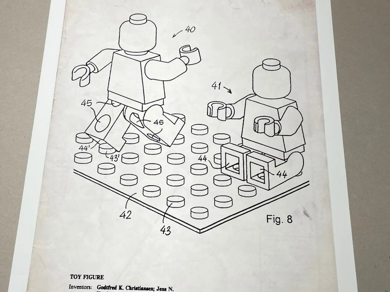 Billede 1 - Patenttegning Lego