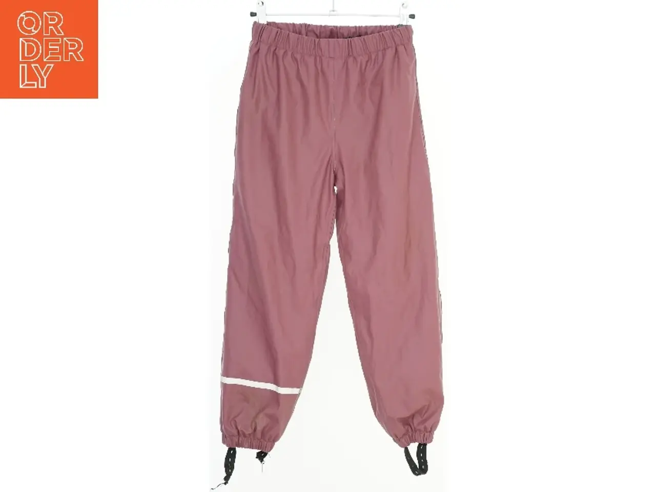 Billede 1 - Røde regnbukser med fleece for samt elastisk talje fra Impala (str. 122)