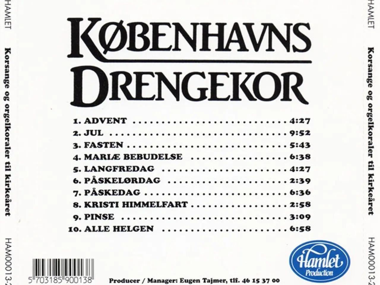 Billede 2 - Københavns Drengekor – Korsange Og… – CD