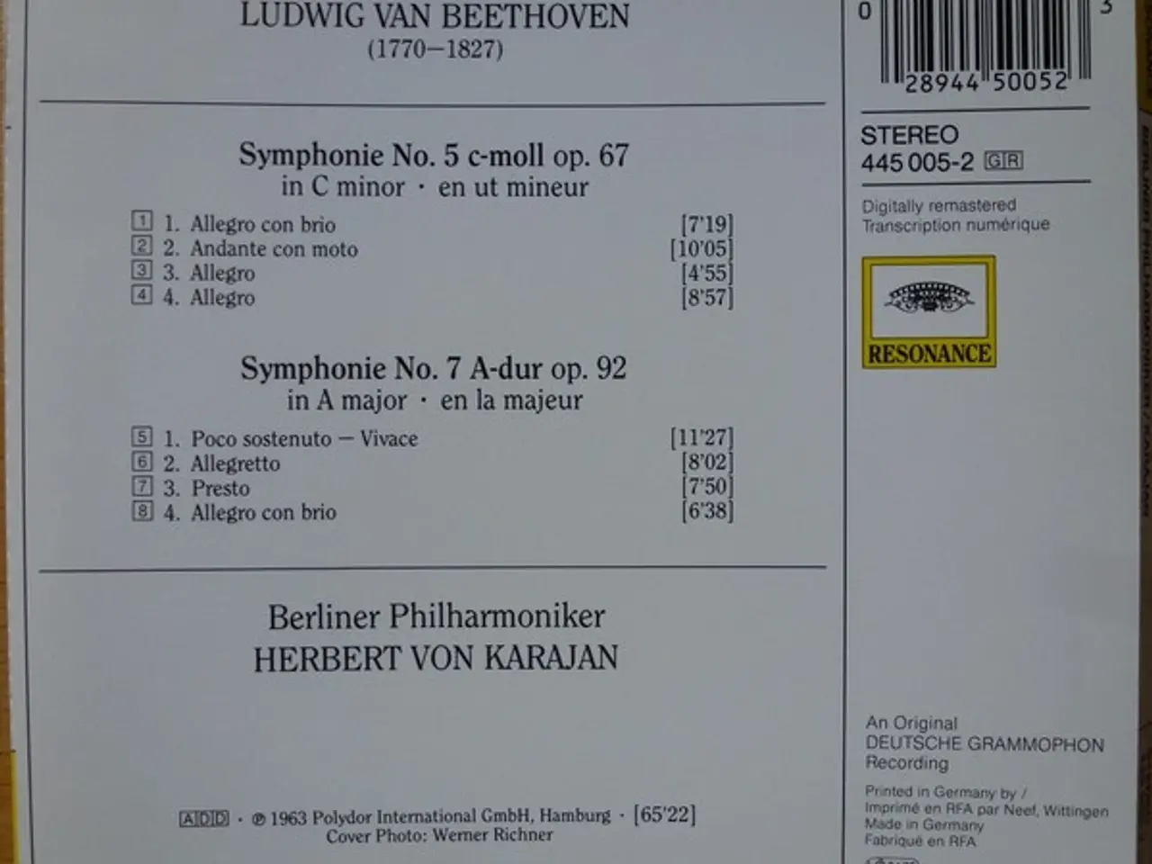 Billede 3 - Beethoven* - Berliner… – Symphonien Nr. 5 & 7 – CD