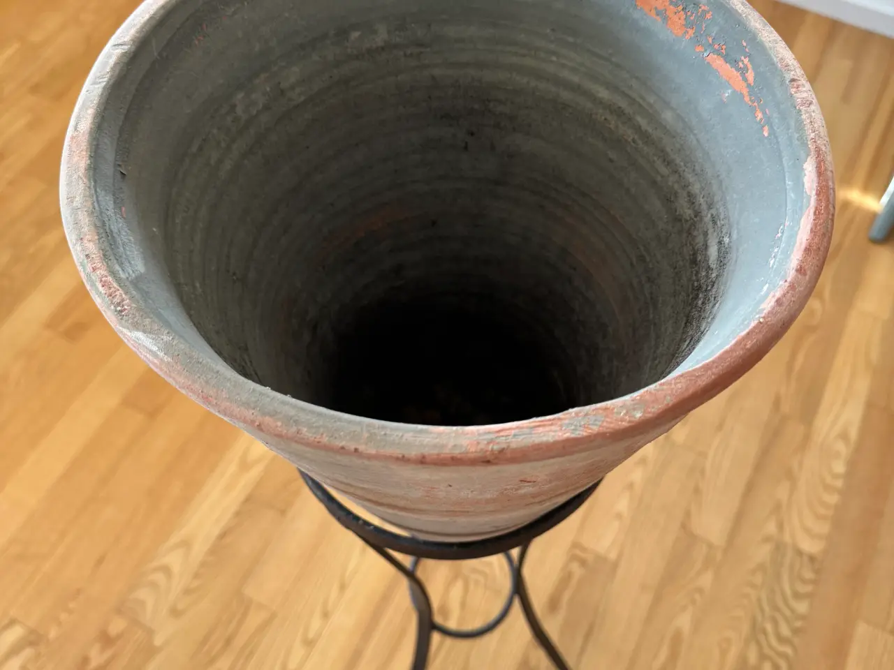 Billede 2 - Vintage/terracotta kegleformet plantekrukke