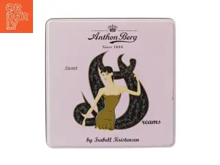 Anthon Berg chokolade æske (str. 20,5x20,5 cm)