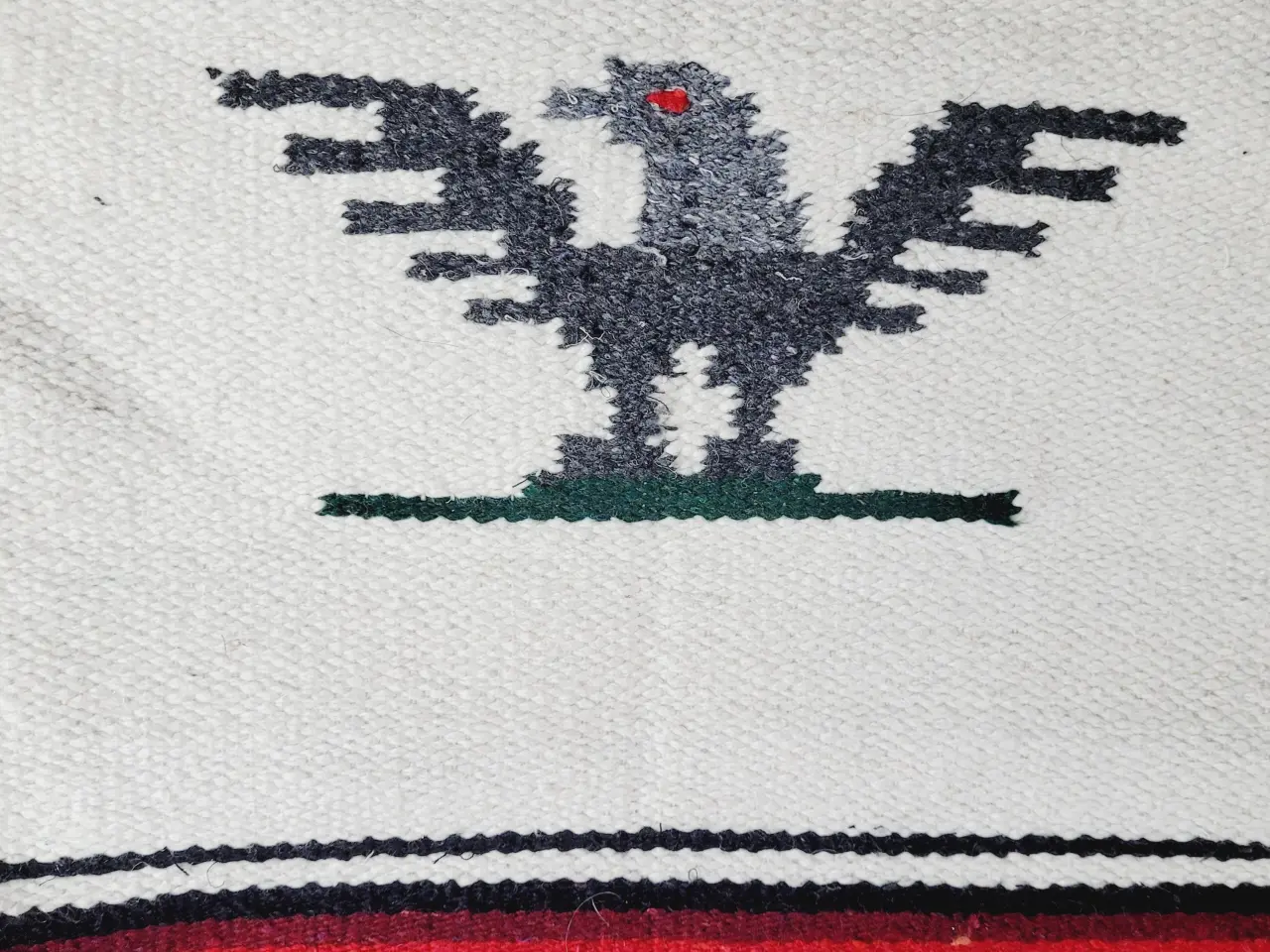Billede 2 - ⭐️· Vintage mexicansk tæppeponcho med unikt design