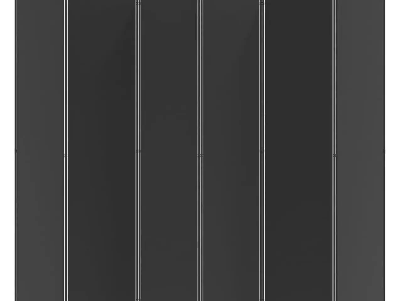 Billede 4 - 6-panels rumdeler i stof - 300 × 200 cm, sort