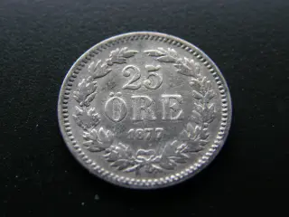 Sverige 25 Öre 1877 EB KM#738