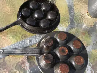Gl æbleskive pande