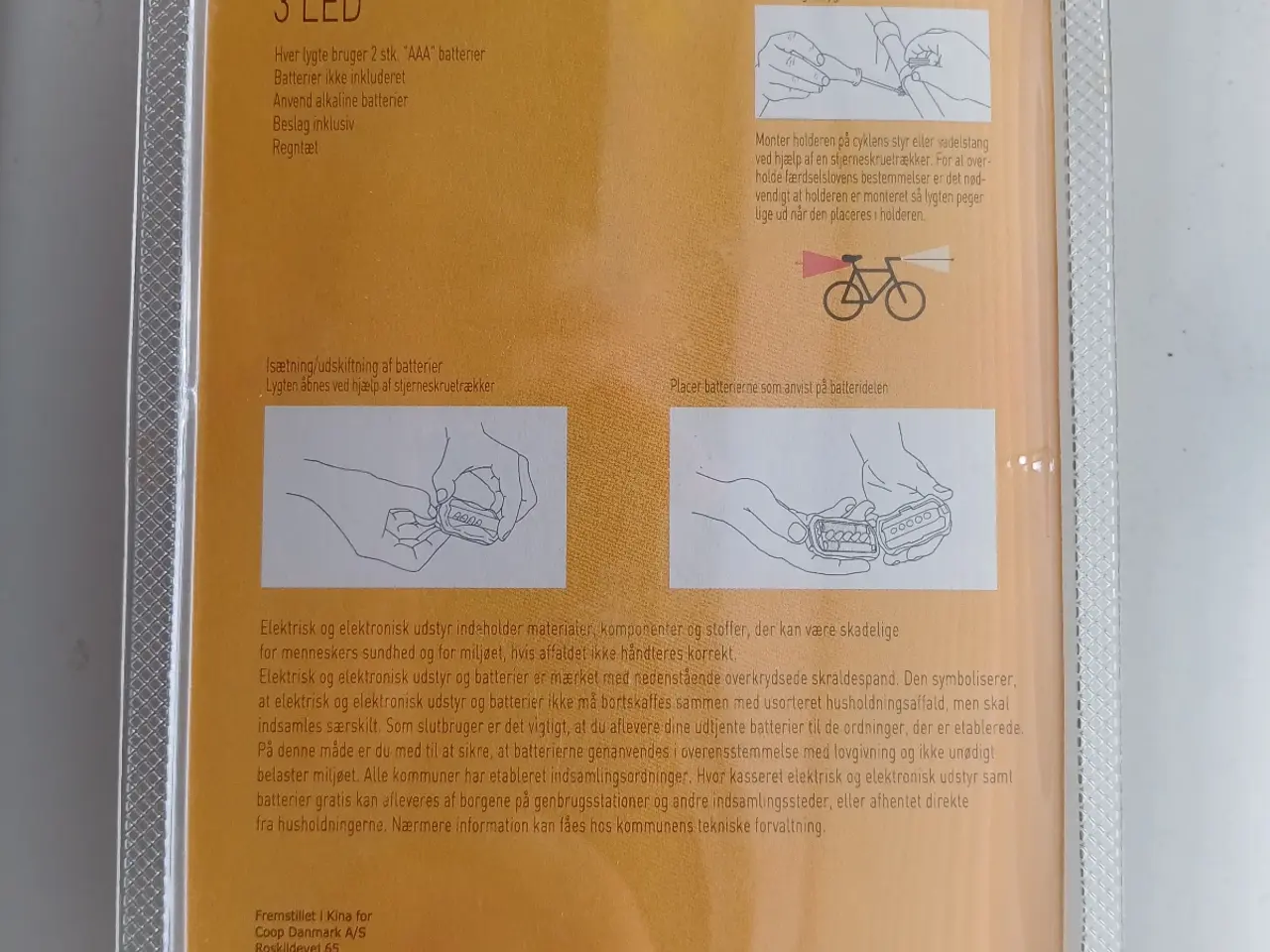 Billede 2 - Cykellygter/ sæt