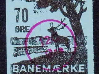 Lyngby - Nærum - Banemærke - 70 Øre - Stemplet