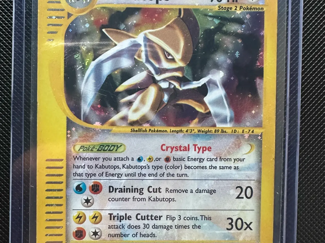 Billede 1 - Crystal Kabutops 150/144 – Skyridge Holo (2003)