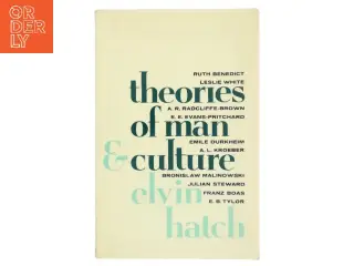 Theories of man and culture af Elvin Hatch (Bog)
