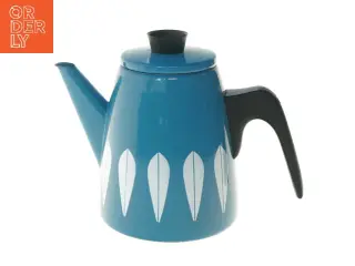 Lotus Lyngby Blå kaffekande med låg (str. Ø 10 cm længde 17 cm)