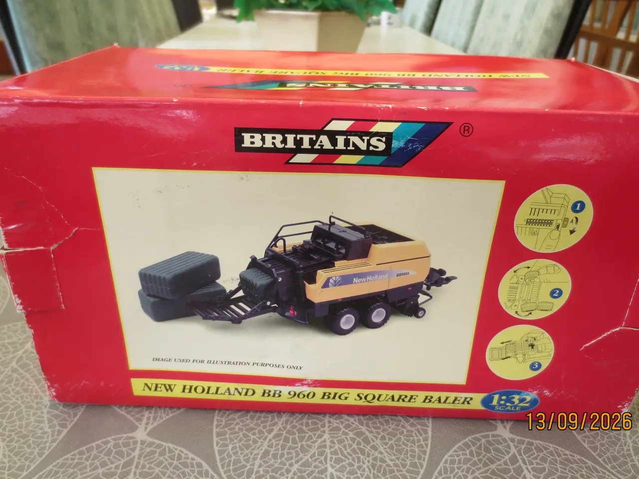 Billede 4 - 1 stk Ny Modeltraktor New Holland BB960 Bigballe