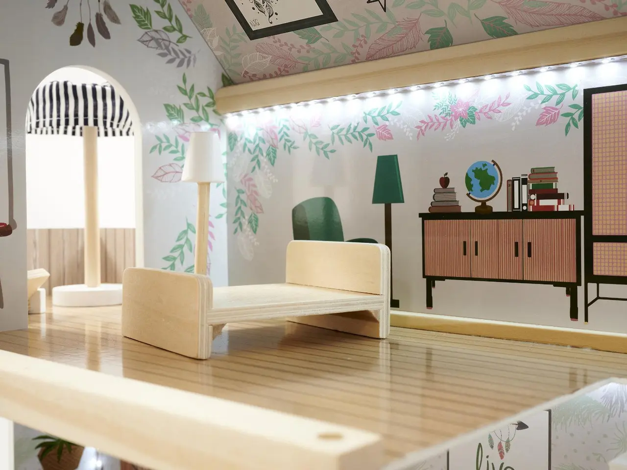 Billede 24 - Dukkehus i træ med LED - Lulilo Floro Boho
