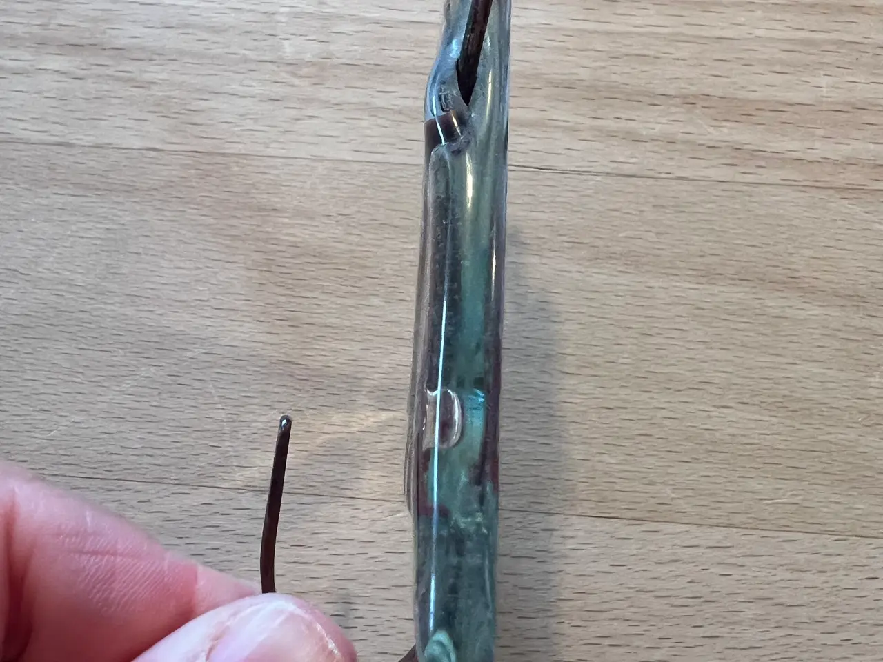 Billede 2 - Lille Krog lavet af glas fra Sjørvad Chi-Glas
