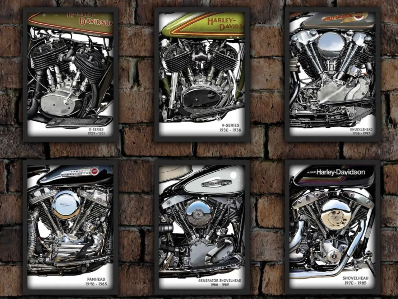 Billede 1 - A3 plakatsæt Harley motor