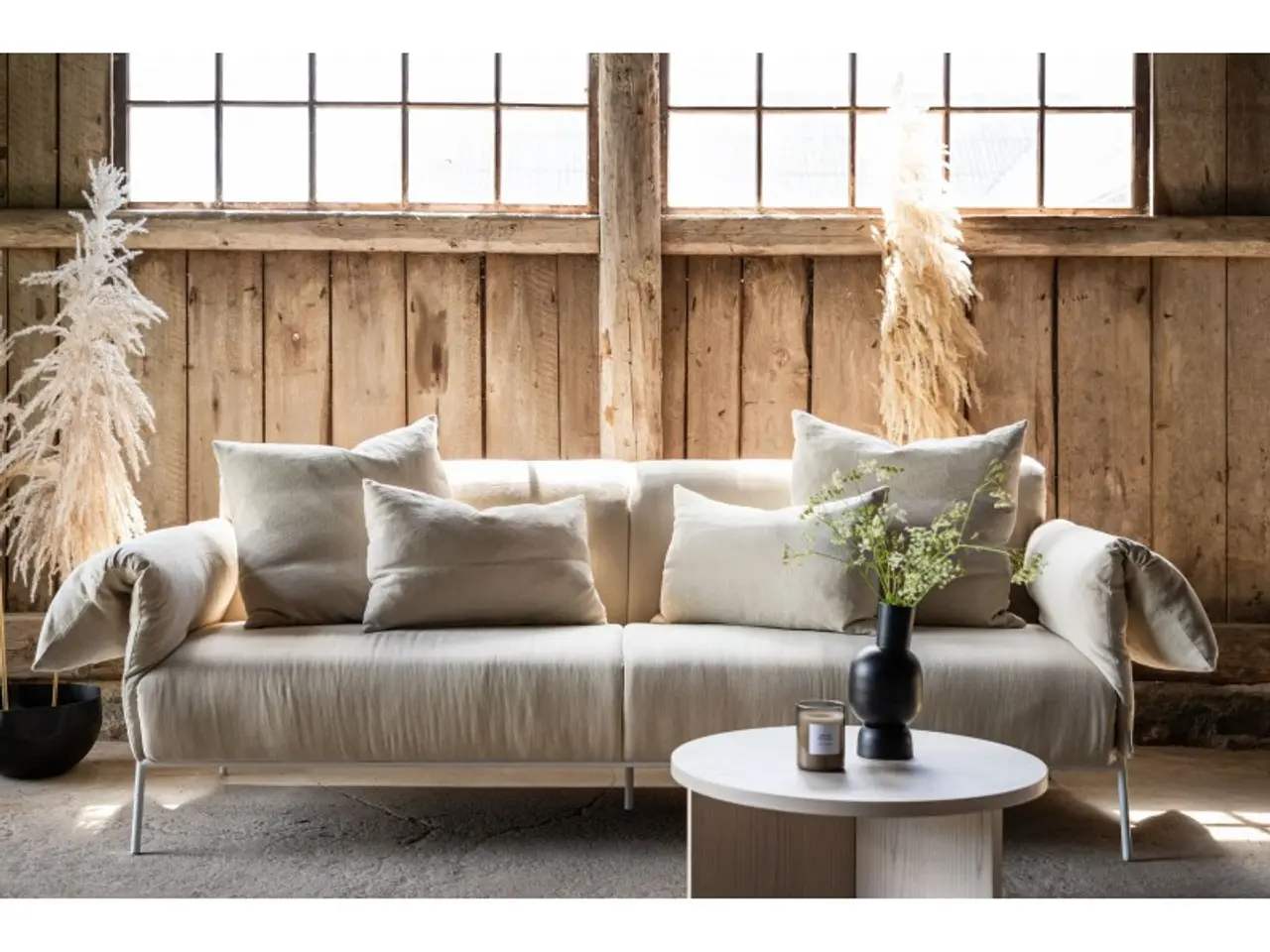Billede 15 - ockero 3 personers Sofa - Beige og Hvid