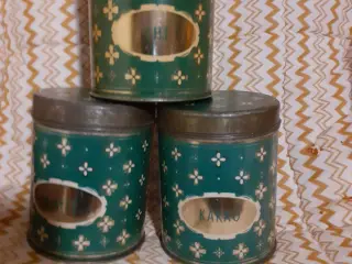 Danske retro blikdåser kaffe/kakao/the