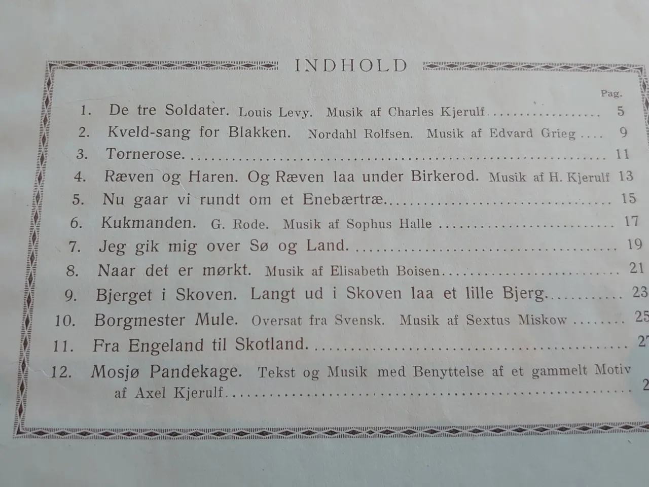 Billede 7 - Vore Børnesange 2.samling. ill. Louis Moe mfl.1919
