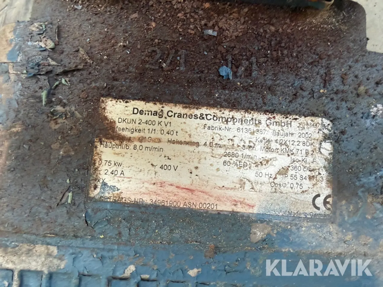 Billede 4 - Krantalje Demag DKUN 2-400 KV1