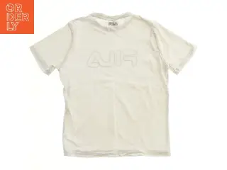 Hvid T-shirt med logo fra Fila (str. 158)