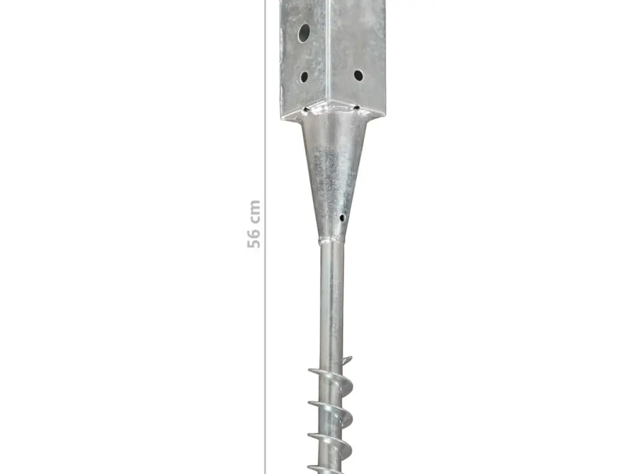 Billede 6 - Jordpløkker 6 stk. 7 x 7 x 56 cm - galvaniseret stål
