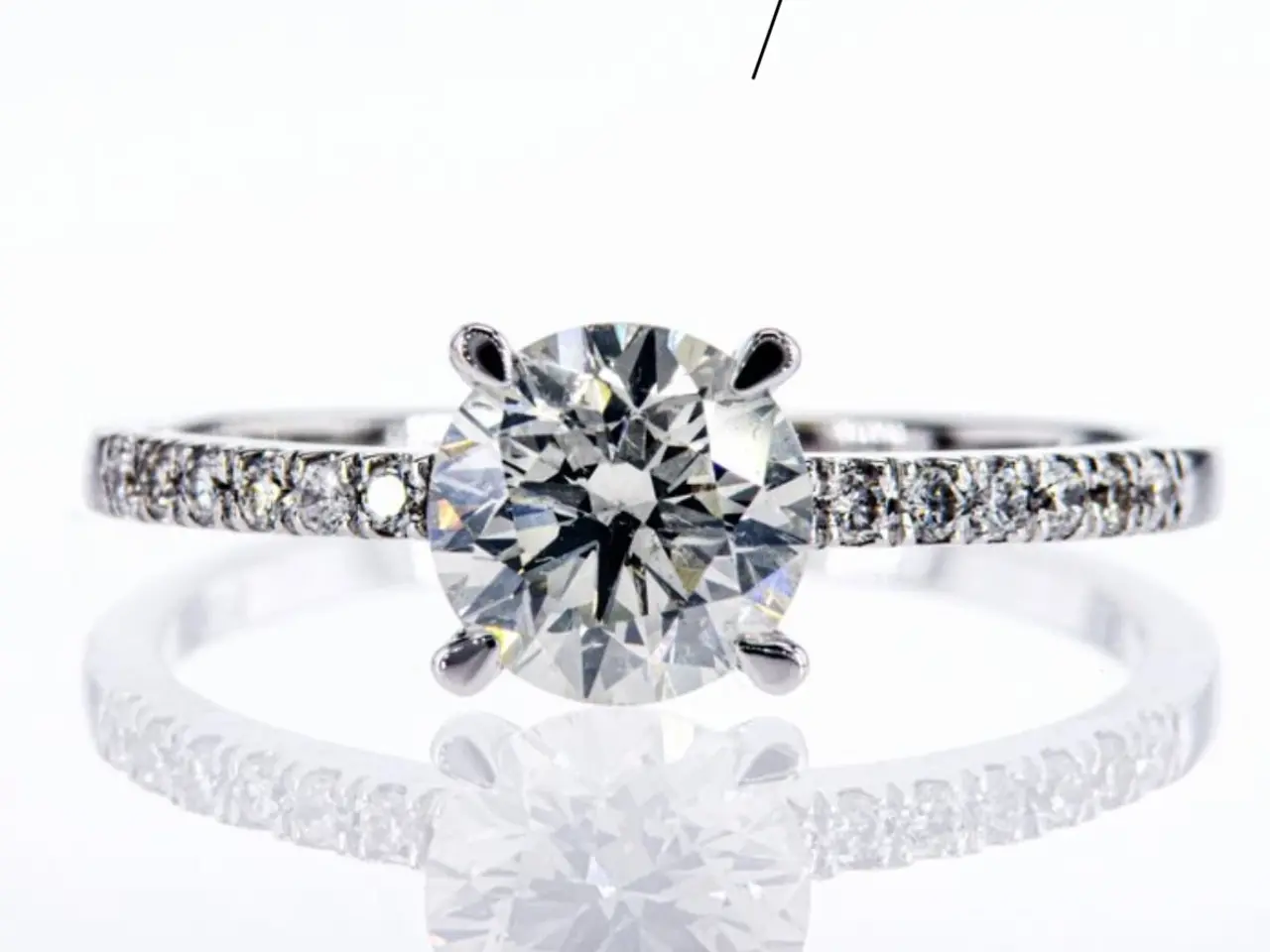 Billede 1 - Naturlig Diamantring 1,18ct