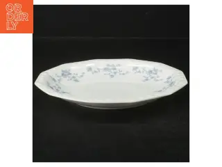 Porcelænsfad med blomsterdekoration fra Rosenthal (str. Ø. 19,5 cm)