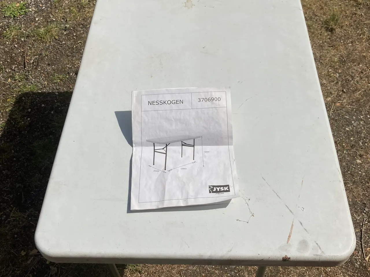 Billede 2 - SAMMENKLAPPELIG HAVEBORD