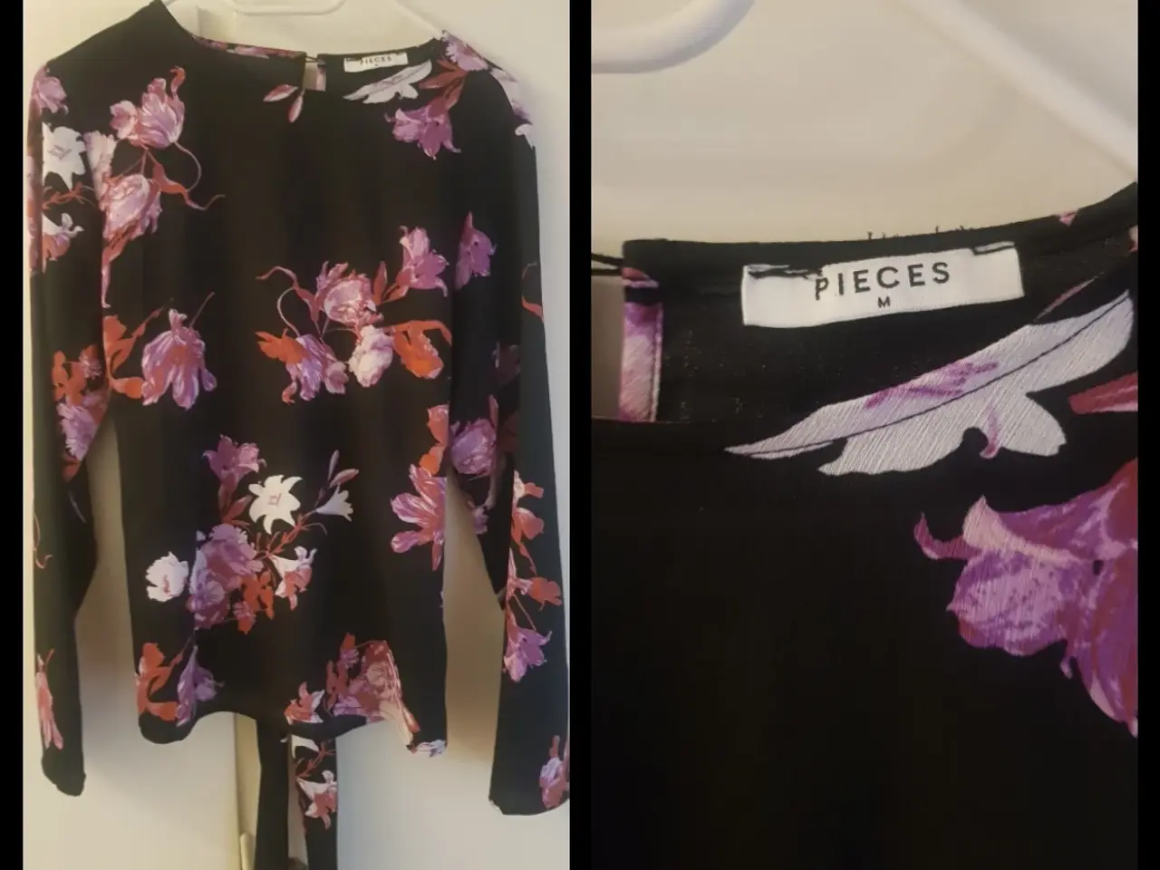 Billede 1 - Bluse med blomster