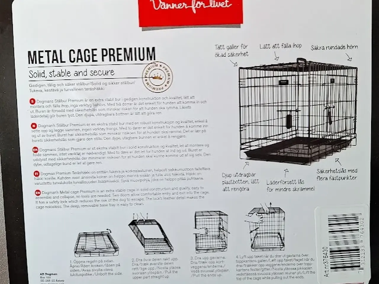 Billede 1 - Hundebur Dogman Premium XL Sælges