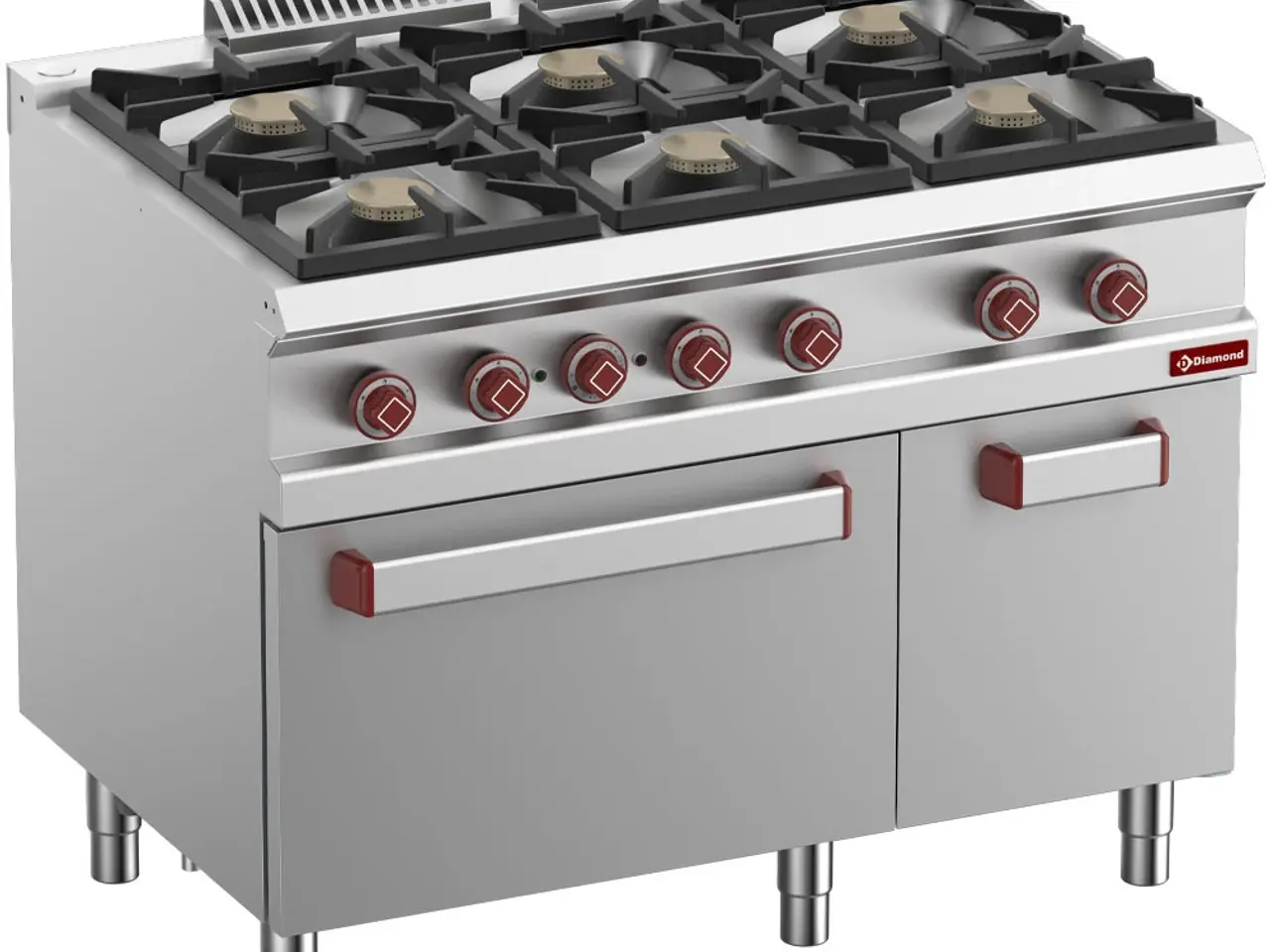 Billede 2 - Industri Gaskomfur 6 blus – (6x 7 kW)