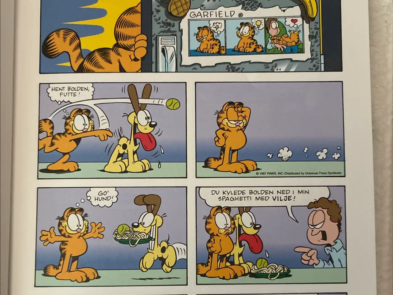 Billede 3 - Garfield 1 oplag Den knaldgule pirat.