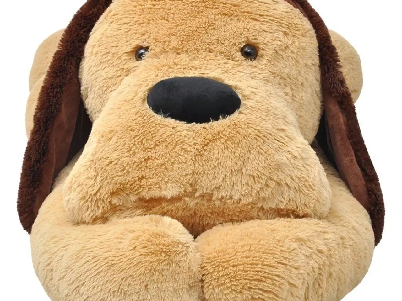 Billede 2 - Tøjdyr hund 160 cm plysstof brun