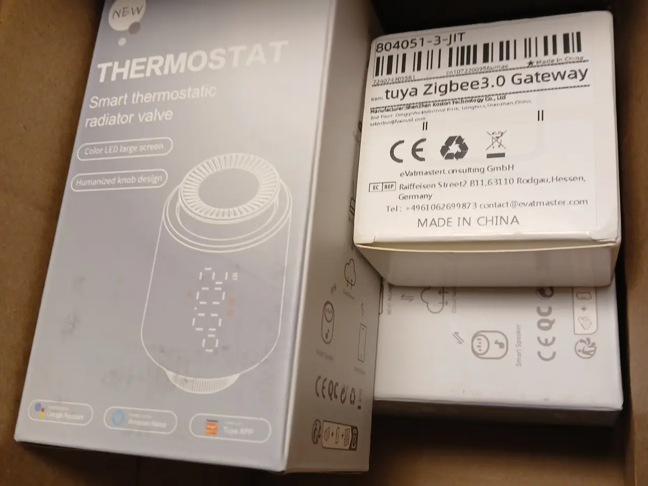 Billede 2 - 4 stk. Termostater og gateway 