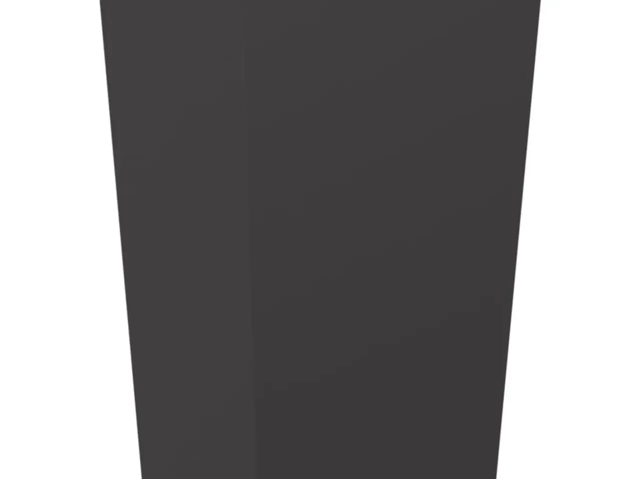 Billede 2 - Plantekrukke i stål 45 x 45 x 75 cm - sort