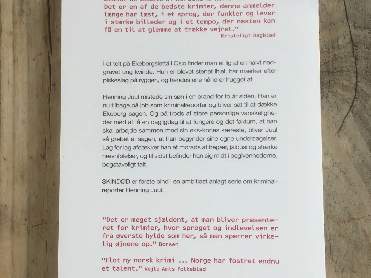 Billede 2 - Skindød , Thomas Enger, genre: krimi og spænding