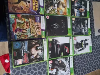 Forskellige spil xbox360