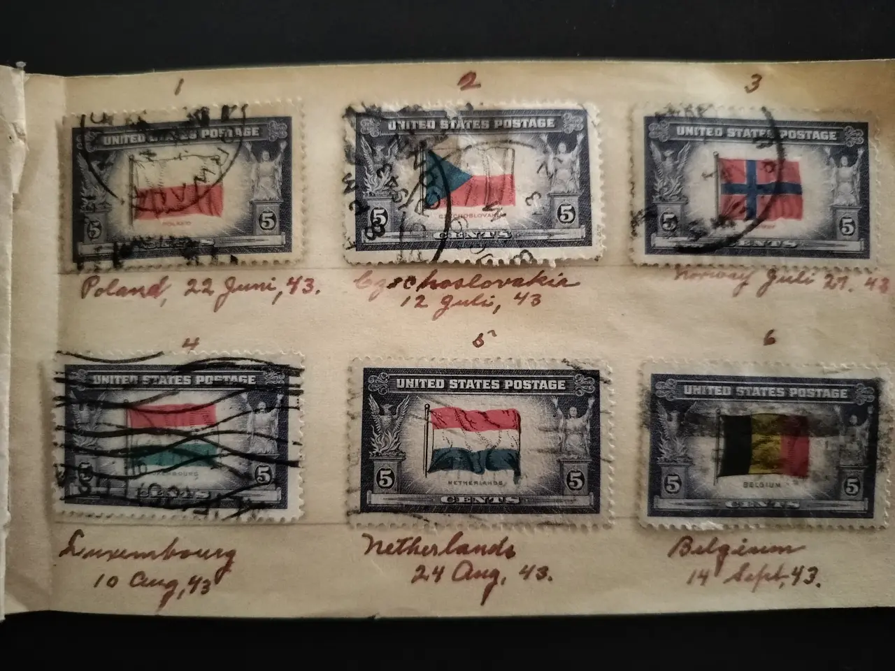 Billede 1 - Frimærker fra ww2