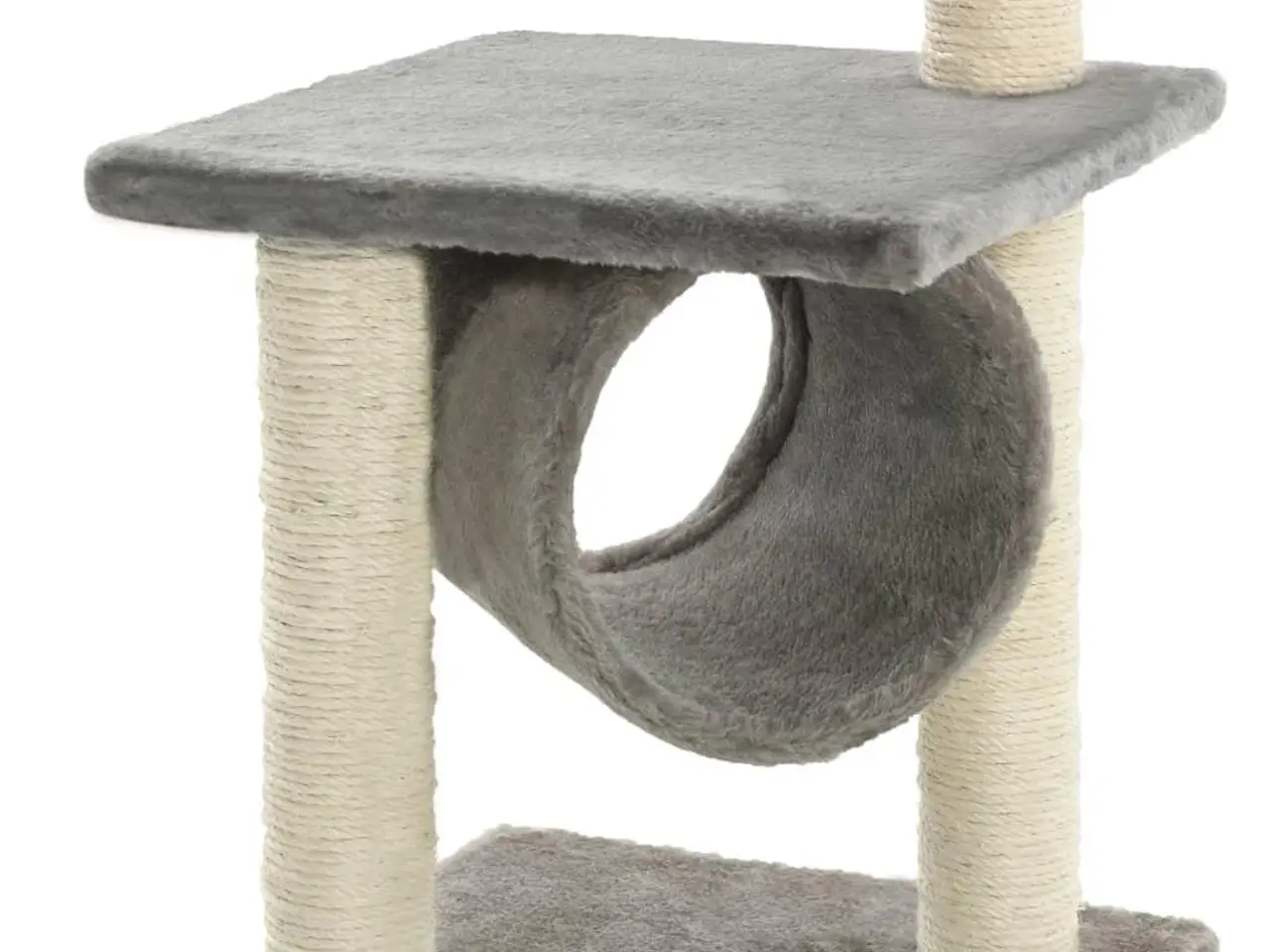 Billede 5 - Kradsetræ til katte med sisal-kradsestolper 65 cm - grå
