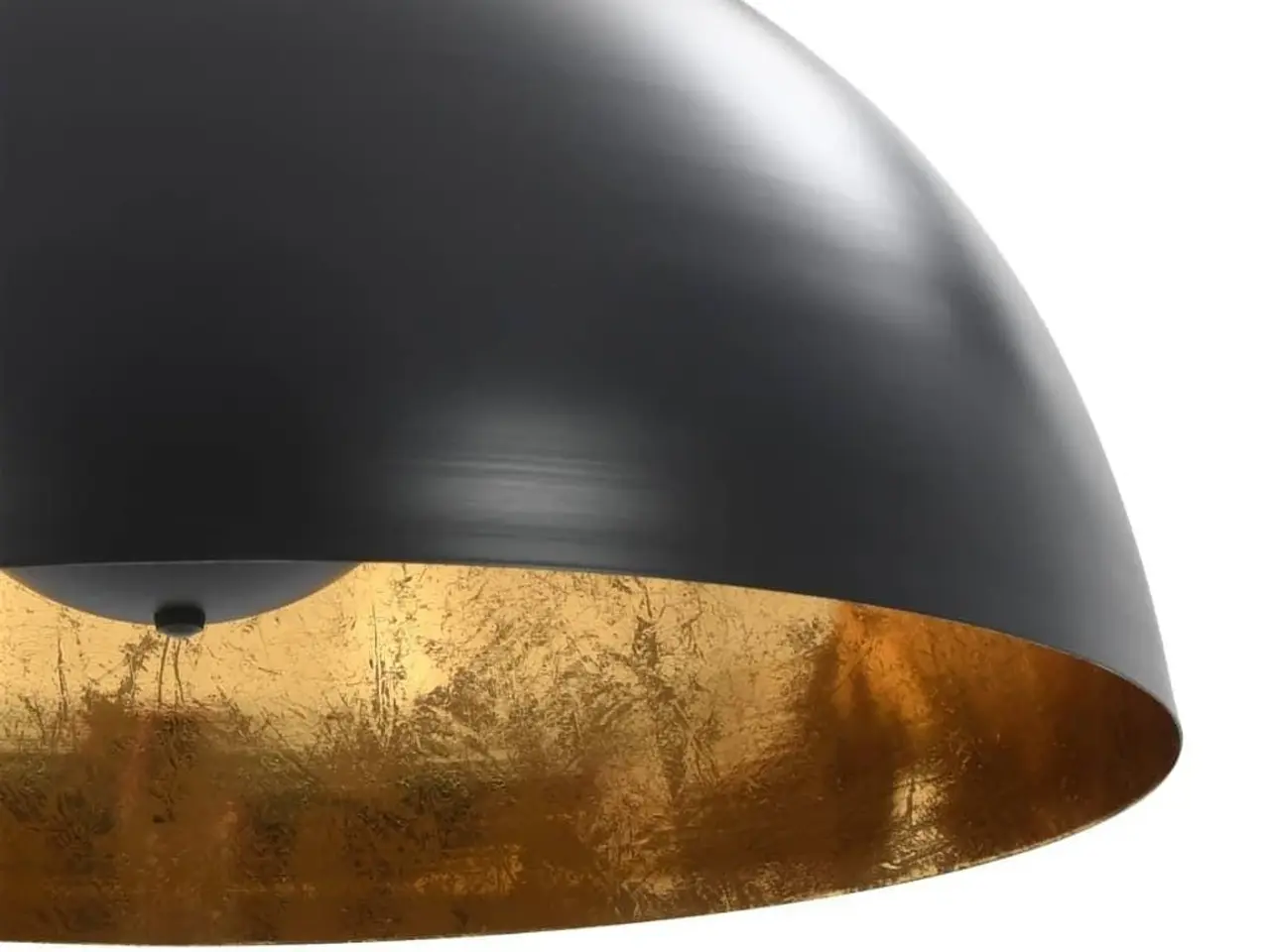 Billede 7 - Loftslamper, 2 stk. halvkugle 50 cm, E27 - sort/guld