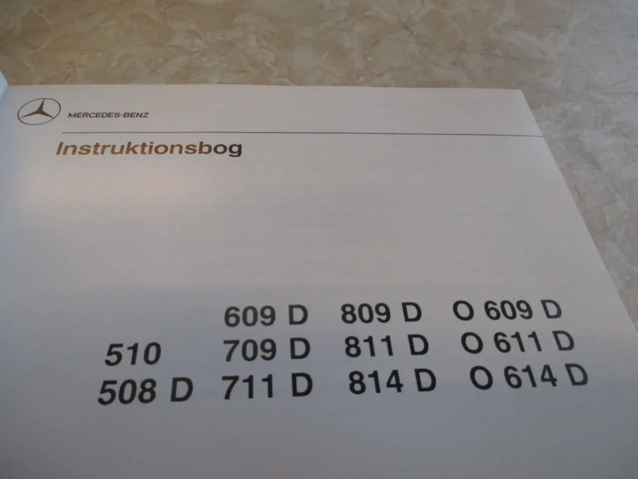 Billede 2 - Instruktionsbog  Mercedes