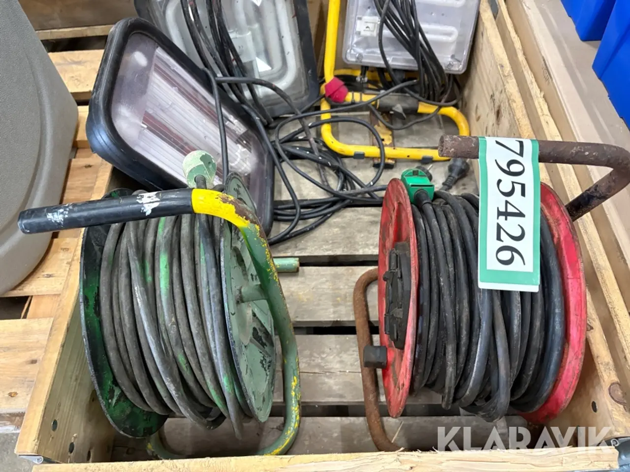 Billede 5 - Arbejdslamper & kabeltromler - 5 styk