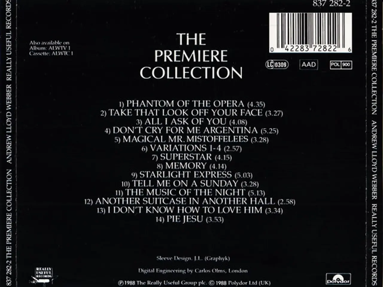 Billede 2 - Andrew Lloyd Webber – The Premiere Collection – CD