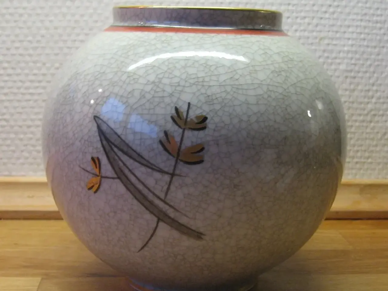 Billede 2 - Krakelé vase fra Lyngby Porcelæn